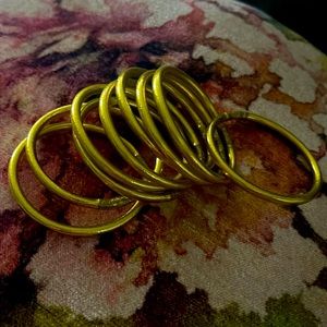 Budahgirl gold all weather bangles . Size medium